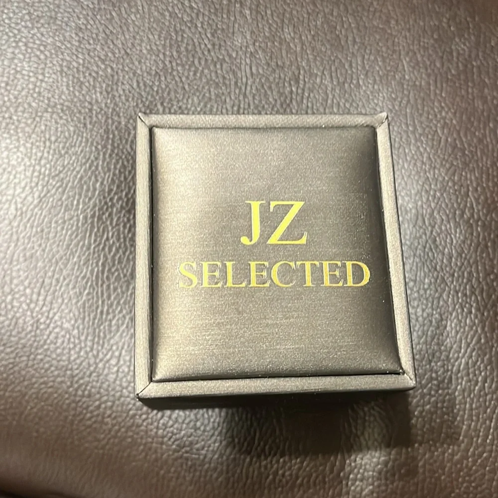 NEW Silver Cuff Links Laser Engraved Rectangle, by JZ Selected, gift box